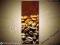 Obrazy PIOnowe wzory 40x100 Kawa PURE GOLD Coffee