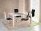ZESTAW STÓŁ RONALD BIAŁY 90/160+ 4 KRZESŁA K104