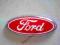 Emblemat Ford Czerwony