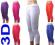 LEGGINSY LEGINSY GETRY BEZSZWOWE 3/4 S-XL KOLORY