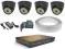 Kompletny zestaw monitoringu 700TVL 100kl 960H