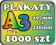 1000szt Plakaty A3 170g TRANSPORT GRATIS! PROJEKT!