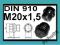 ~~KOREK DIN 910 M 20x1,5 łeb sześciokątny