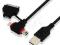 KABEL UNITEK Y-C423 MICRO/MINI USB+APPLE