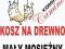 Kosz na drewno kominkowe mosiężny - Tr.GRATIS