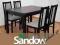stół 80x120x150 + 4 krzesła Sandow Warszawa