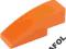 4AFOL 2x LEGO Orange Slope Curved 3 x 1 50950