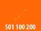 Złoty numer ORANGE  - 501 100 200
