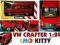 metal VW CRAFTER 1/24 duży  24 cm CARARAMA