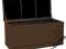 2H SKRZYNIA OGRODOWA BALKONOWA POLIRATTAN BRĄZOWA