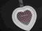 Ramka na zdjęcia w kształcie serca biała serce