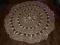 Szydełkowy ,stary obrus .Okrągły,cudowny!