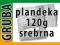 MOCNA PLANDEKA 2x3 m plandeki okryciowe SREBRNA