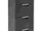 Curver Regał z szufladami RATTAN STYLE 4x14L szary