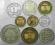 Francja, zestaw monet, 9 monet