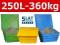 POJEMNIK na piasek sól sorbent skrzynia 250L 360kg