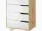 IKEA MANDAL komoda LITE DREWNO, 4 szuflady