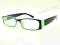 Hit OKULARY zerówki OPRAWKI Zielone + ETUI GRATIS