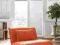 Fotel Rozkładany w Kolorze Pomarańczowym