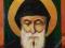 O. Charbel -ikona ręcznie PISANA,Szarbel, zobacz!