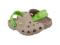Coqui Little Frog chodaki beż-limonka Clogs 24-33