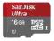 SANDISK MICRO SD 16GB ULTRA ANDROID + ADAPTER