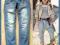 CHINOSY spodnie jeansowe BLUE SEVEN 9 Lat