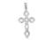 Srebrny wisiorek Krzyż prosty