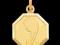wisiorek złoty medalik ośmiokątny pr585 GRATISY