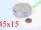MAGNES NEODYMOWY 45x15 MAGNES WALCOWY 45/15 NdFeB