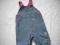 TU-SPODNIE OGRODNICZKI jeans ptaszek 0-3m/56-62cm