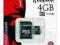 Karta pamięci microSDHC Kingston 4GB z adapterem