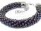 ARSYLION bransoletka wężowa toho Swarovski Violet