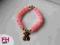 Bransoletka mis złota shamballa swarovski różowa
