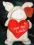 Duza swinka pluszak nowa 34 cm Love you loads HIT!