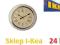 IKEA SKOVEL Zegar 35 cm beżowy NAJTANIEJ