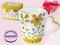 WIOSENNY Kubek porcelanowy z KWIATKAMI 400 ml