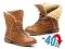 TRAPERY ocieplane SZTYBLETY botki CAMEL zimowe 41