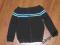 Czarny sweter rozpinany r. 128