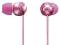 Słuchawki Sony EX140LP cyrkonia Swarovski różowe