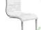 KRZESŁO METALOWE BIAŁE K104 ECO-SKÓRA HALMAR