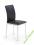 KRZESŁO METALOWE EKOSKÓRA K137 CZARNE HALMAR