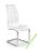 KRZESŁO METALOWE EKOSKÓRA K147 BIAŁE HALMAR NEW
