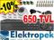 Zestaw monitoringu rejestrator 4 kamery 650 IR 20m