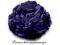 Broszka kwiat PEONIA - 11cm - 46 kolorów - granat