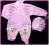 Pajacyk pajac niemowlęcy komplet welurowy : 62-3 M
