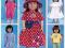 WYKRÓJ wykroje UBRANKA LALKOM  # W 199