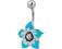 Kolczyk do pępka Blue Flower 1.6/10 na zamówienie