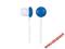 SŁUCHAWKI GEMBIRD MP3 3.5MM JACK BLUE NA KABLU