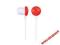 SŁUCHAWKI GEMBIRD MP3 3.5MM JACK CANDY RED